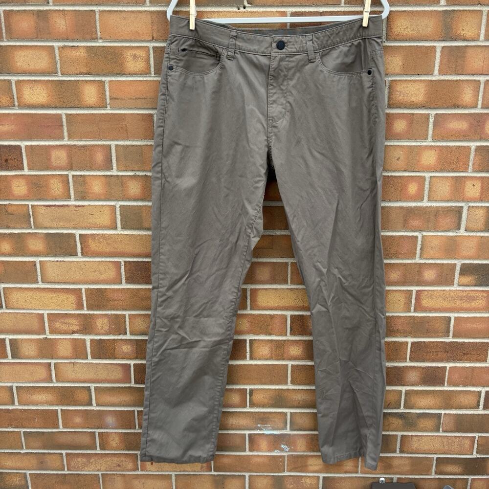 Weatherproof Mens 34x32 Tan Khaki Straight Workwear Hiking Casual Stretch